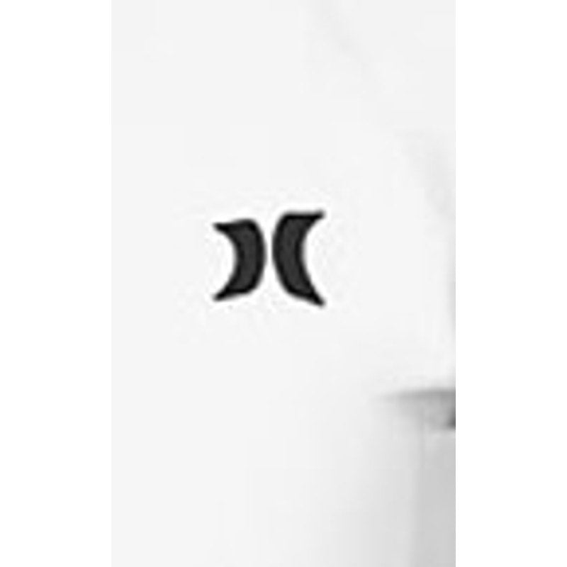 Hurley Optic Womens Rashguard Logo Phantom Short Sleeve White Size M