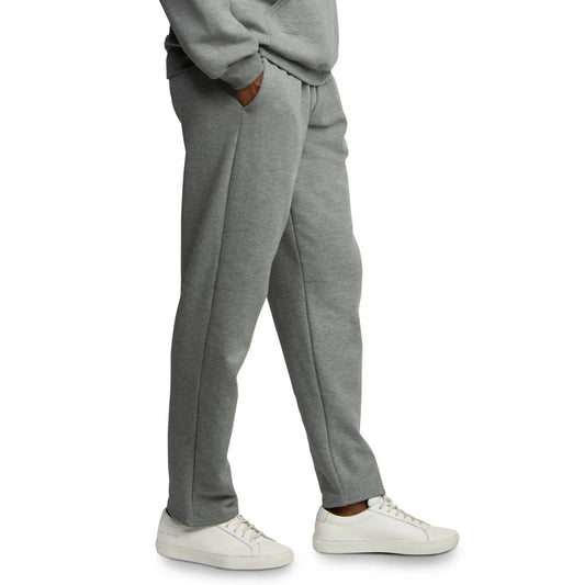 Fruit of the Loom Mens EverSoft Fleece Open Bottom Sweatpants Gray Size 2XL