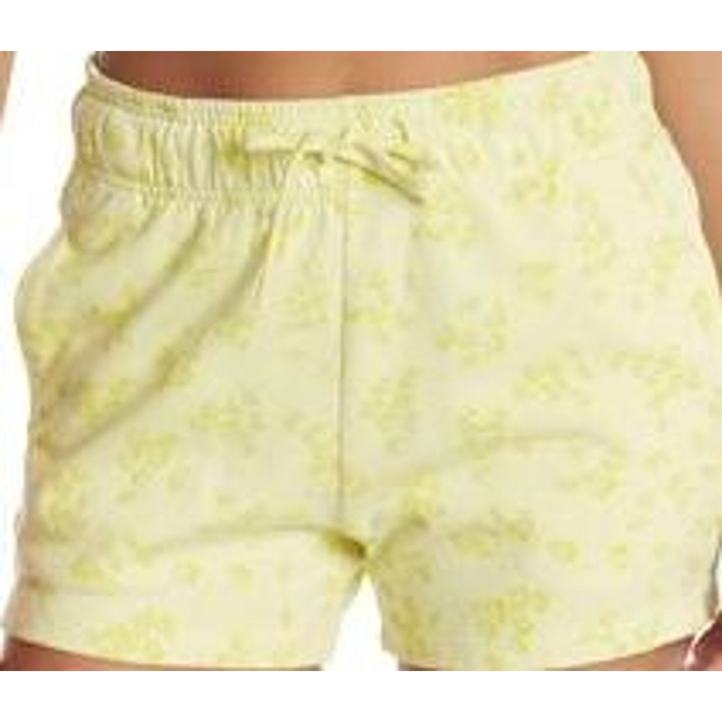 ABOUND Womens Shorts Floral Print Drawstring Yellow Floral Size S