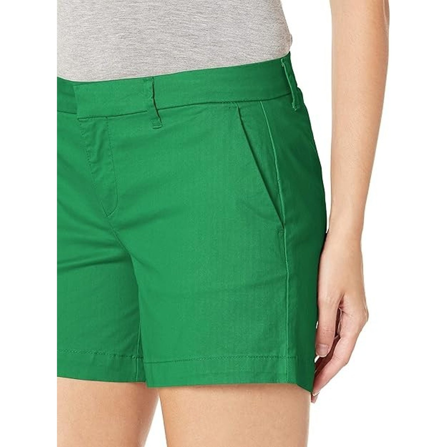 Tommy Hilfiger Womens Shorts Casual Hollywood 5" Inseam Pockets Fern Green Sz 16