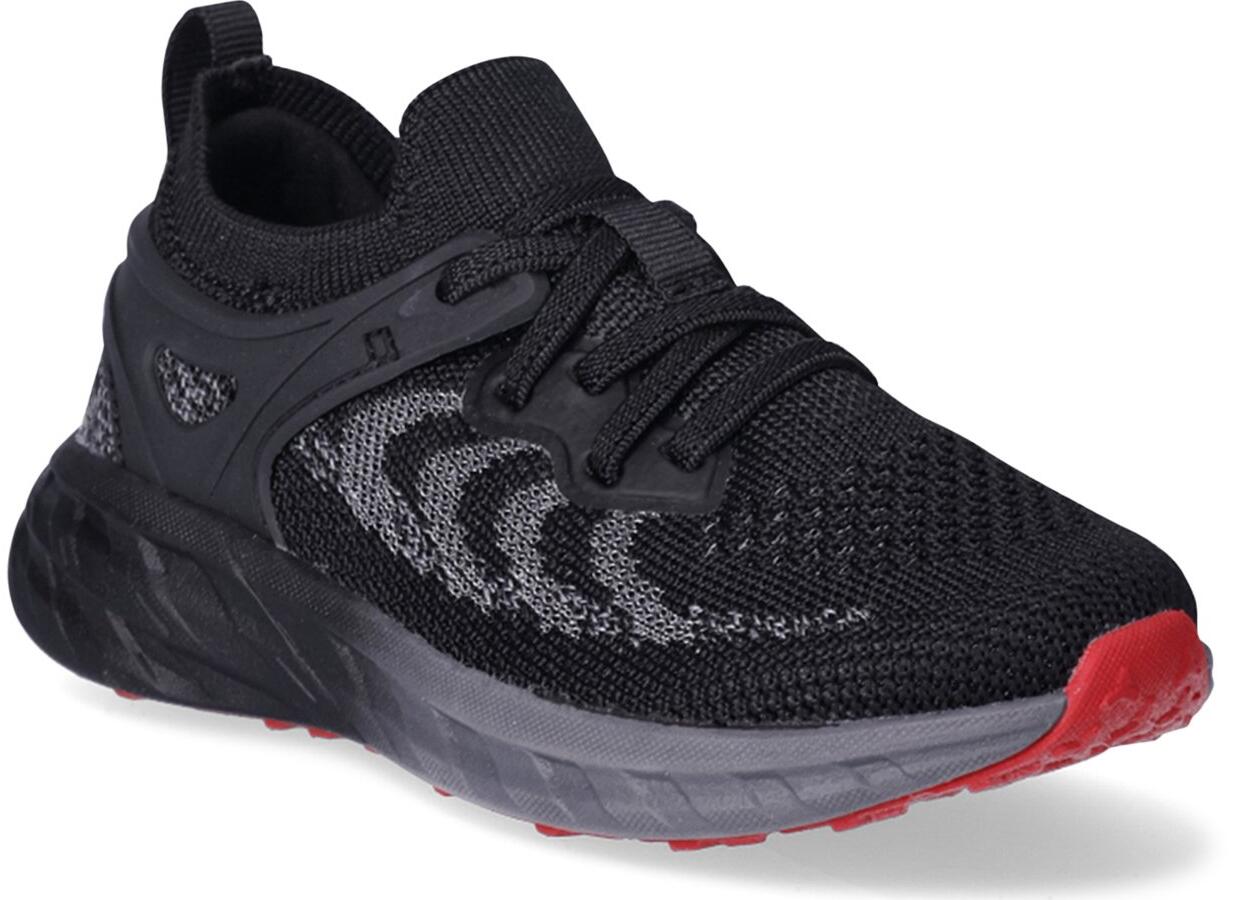 Athletic Works Toddler Boys Knit Cage Athletic Sneakers Black Size 9 Toddler