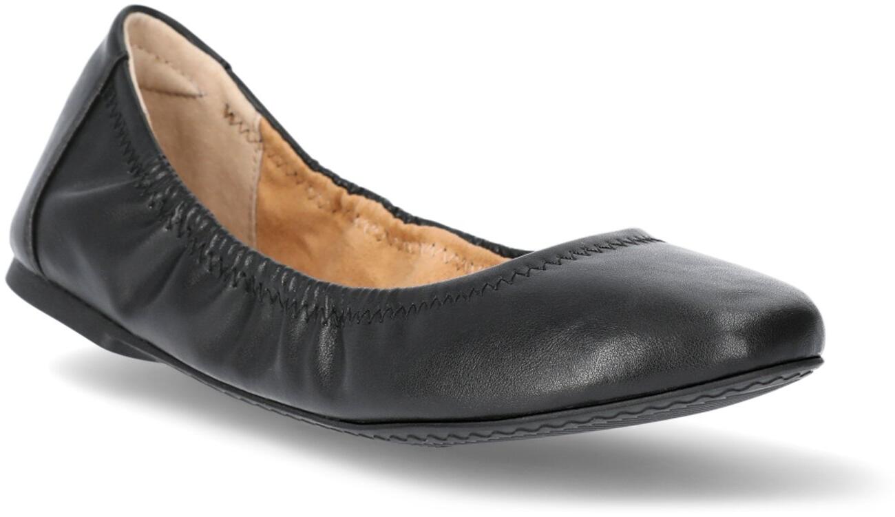 Time and Tru Womens Scrunch Ballet Flats Black Size 9.5M