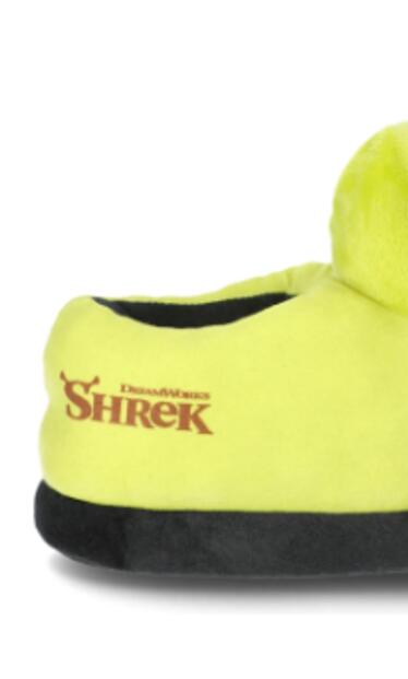 Shrek Boys Plush 3D Slippers SLip-On Shrek and Donkey Green Size 12 Toddler