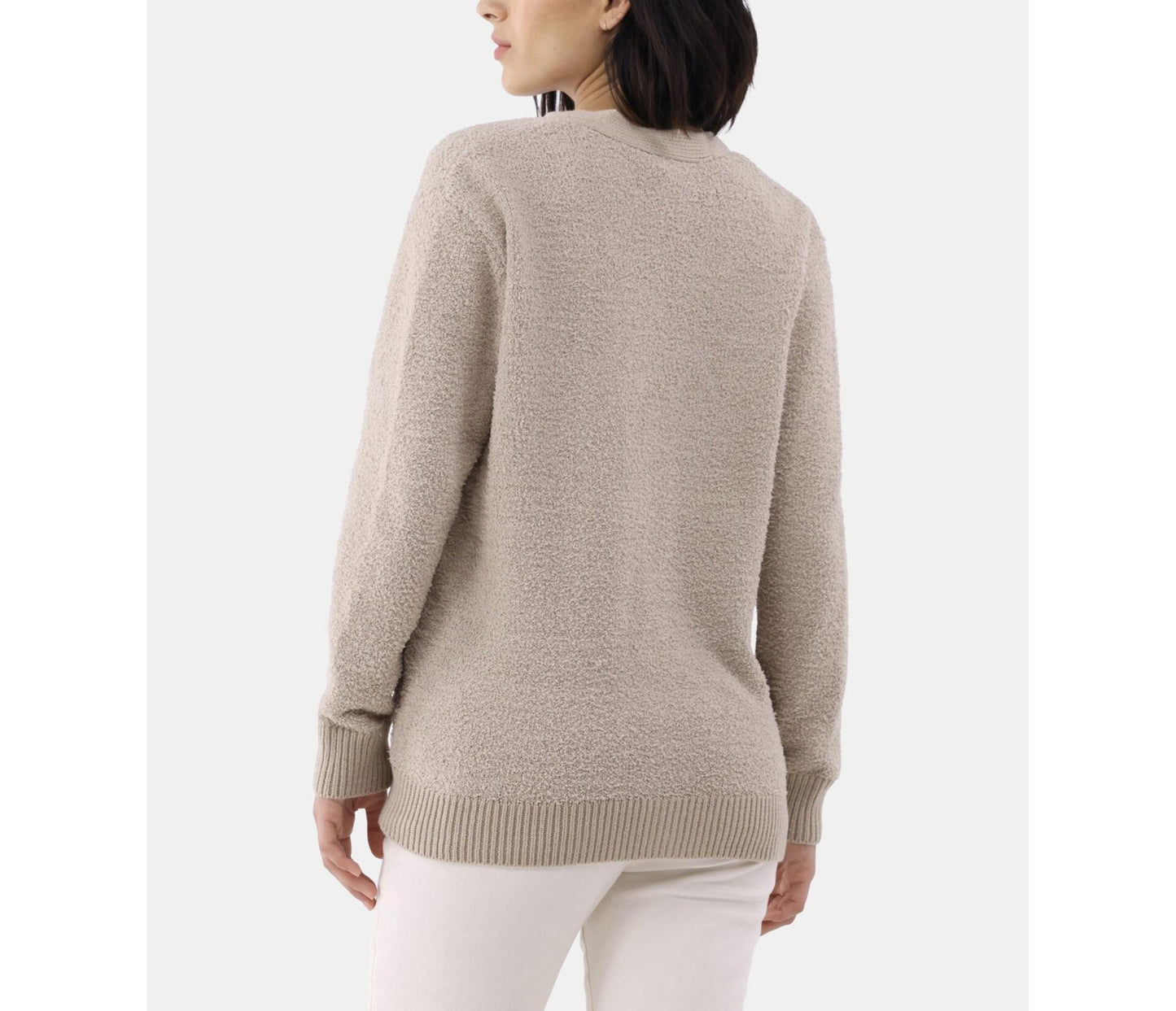 Time and Tru Womens Super Soft Button Cardigan True Taupe Size M