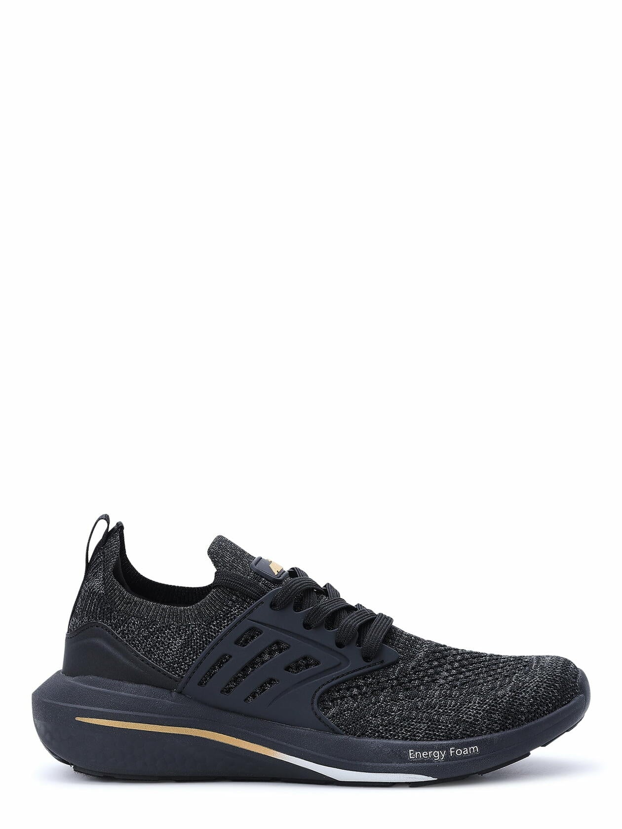 Avia Womens Caged Knit Sneakers Black Size 9