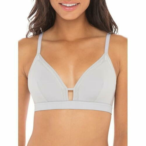 No Boundaries Juniors Triangle Bralette Grey Size XXL
