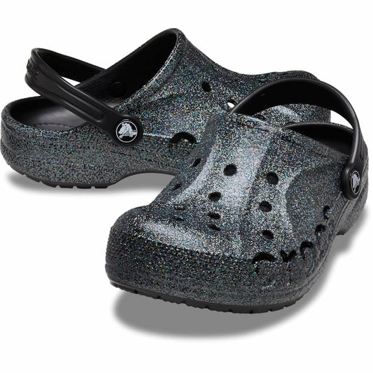Toddler Baya Glitter Clog Black/Multi Size 7 Toddler
