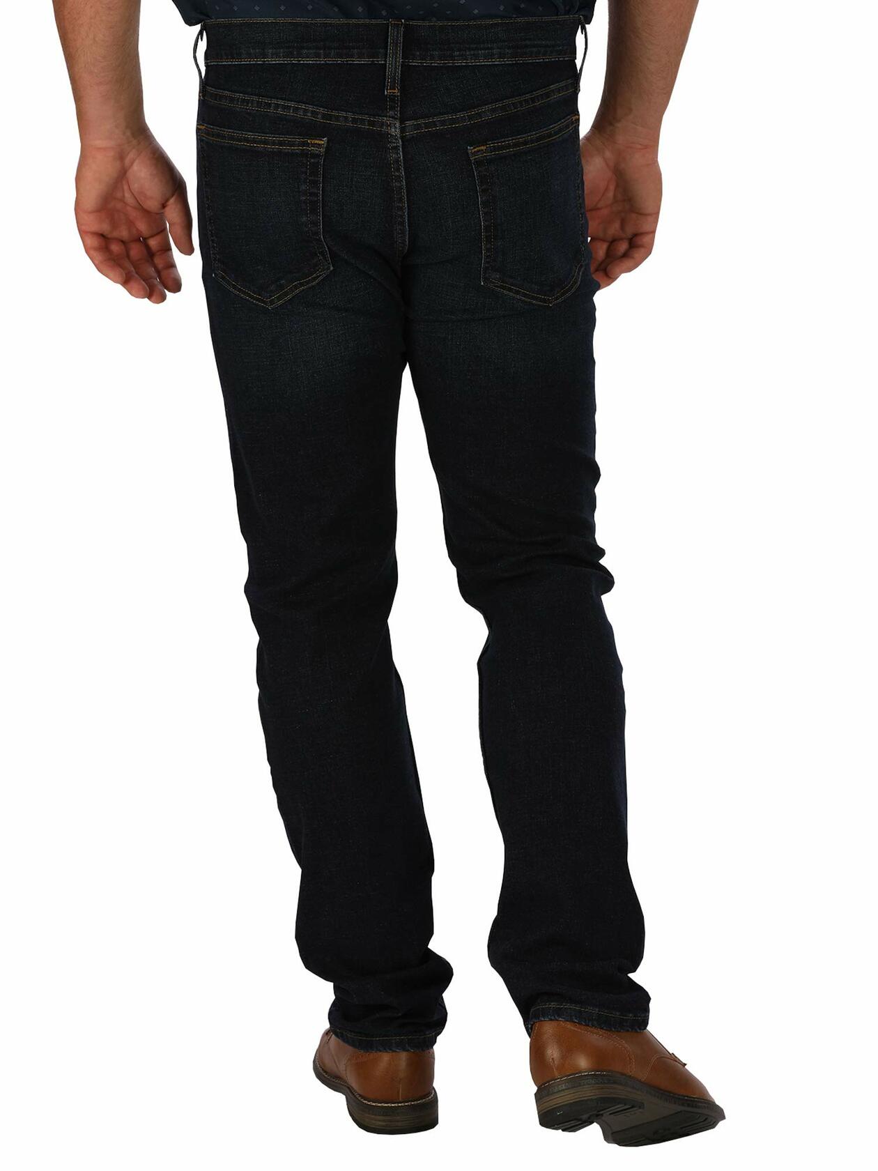 George Mens Slim Fit Jeans 5-Pockets Straight Leg Darkwash Size 38x34