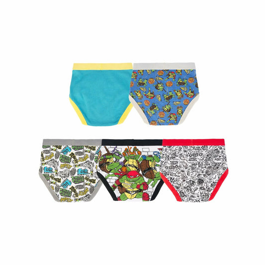 Handcraft Teenage Mutant Ninja Turtles Boys Briefs 5-Pack Multicolor Size 6