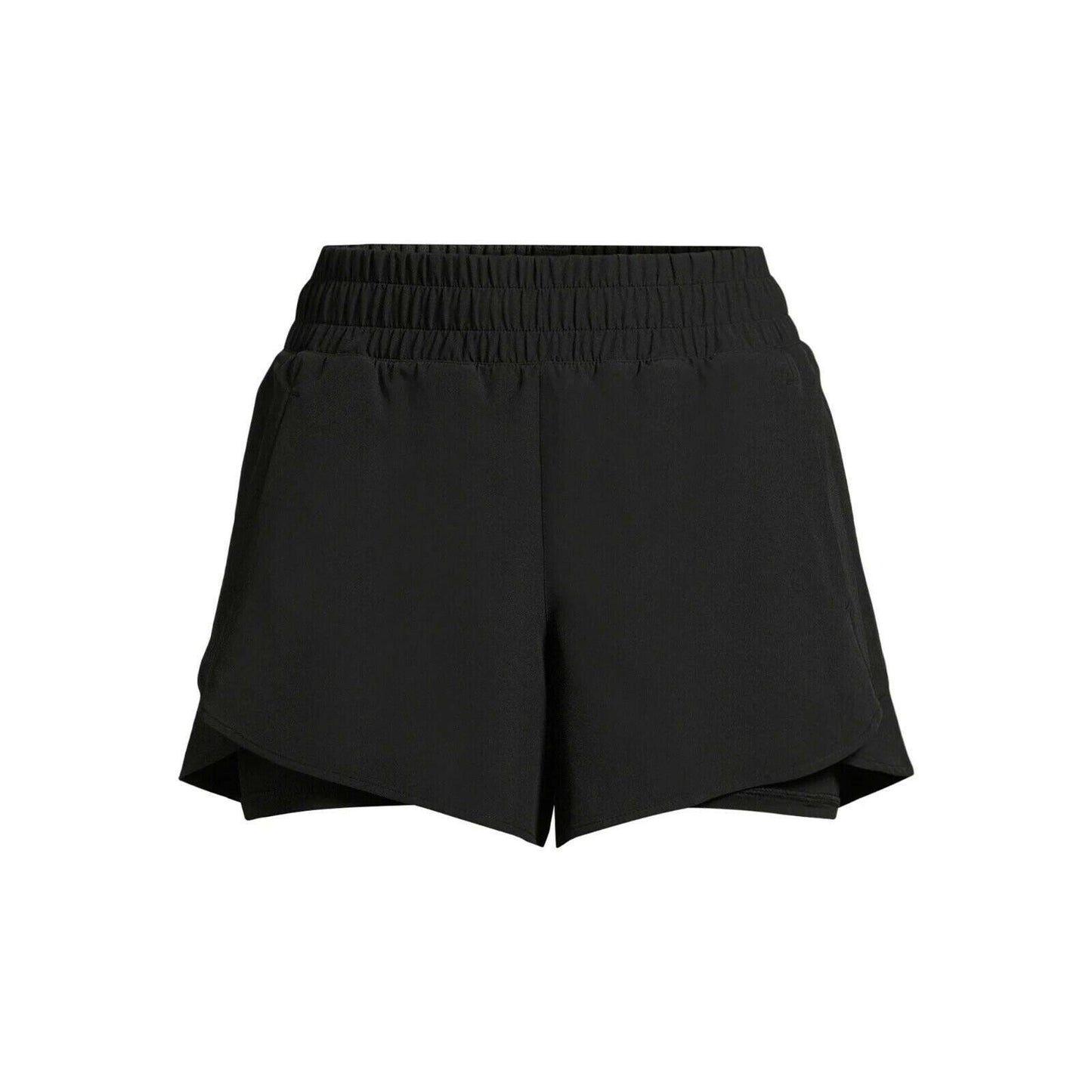 Avia Womens Running Shorts Activewear Bike Liner Shorts Black Mid Rise M