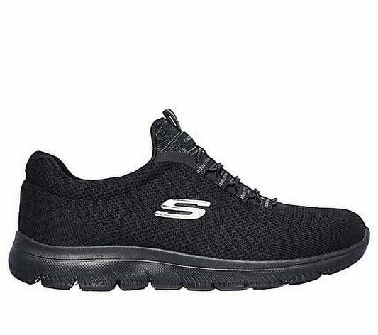 Skechers Womens Athleisure Sneaker Black Size 10