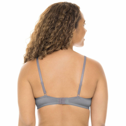 No Boundaries Womens Lightly Lined Underwire T-Shirt Bra Grey Size 40DD