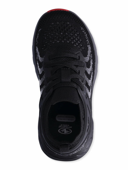 Athletic Works Toddler Boys Knit Cage Athletic Sneakers Black Size 9 Toddler