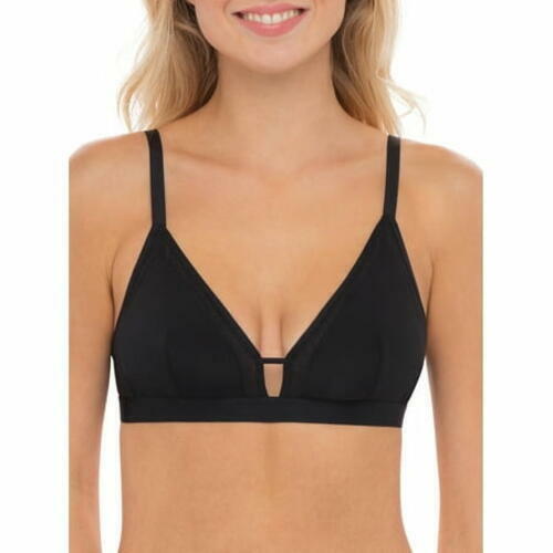 No Boundaries Juniors Triangle Bralette Black Size XXL