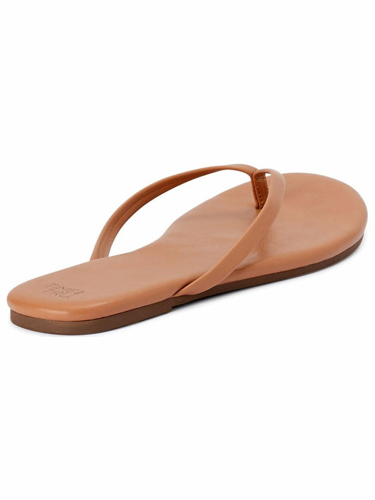 Time and Tru Womens Barely There Thong Sandals Comfort Foot Slip-on Tan Size 9