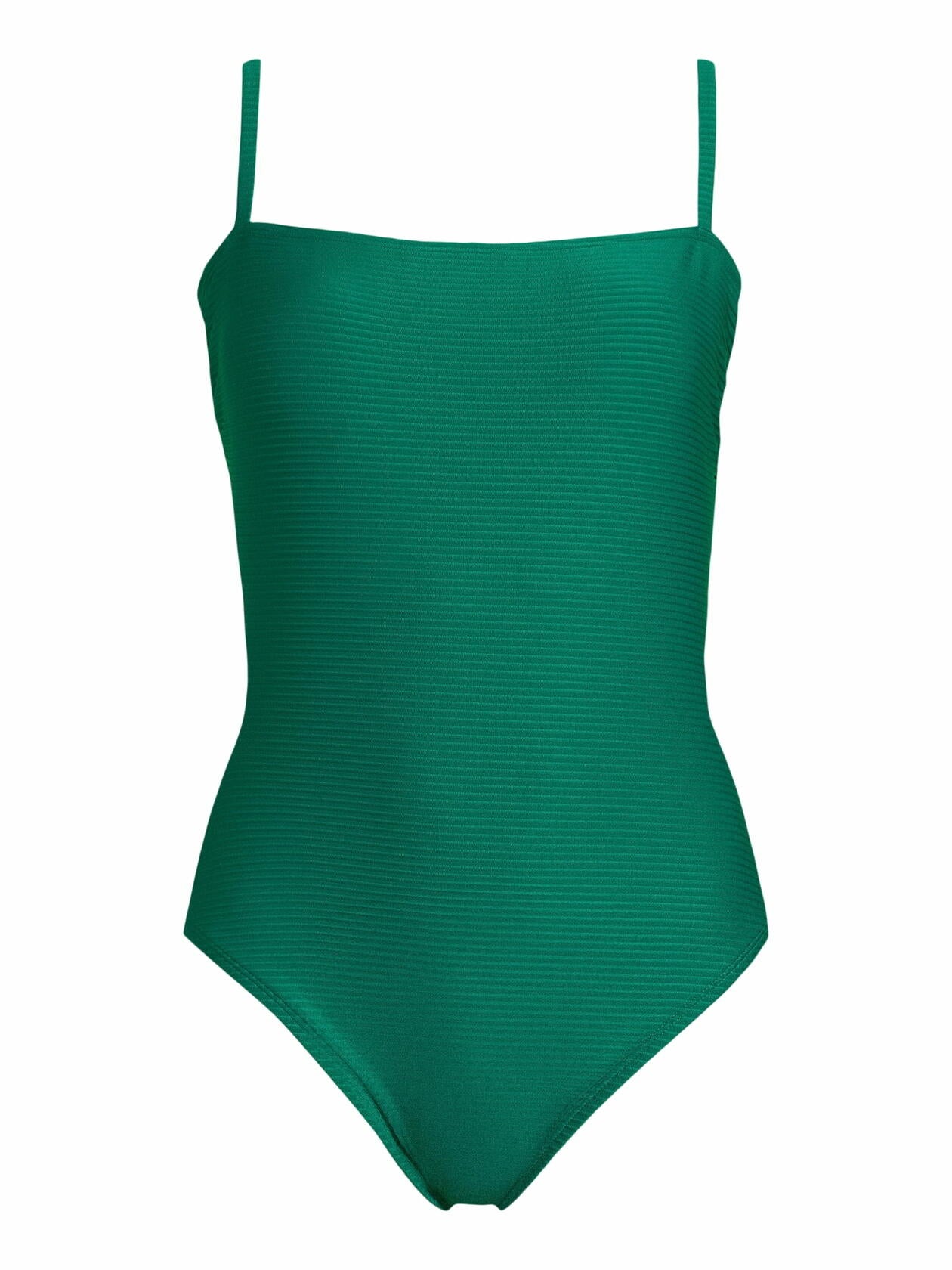 Time and Tru Womens Bandeau Lace Up One Piece Swimsuit Green Size S
