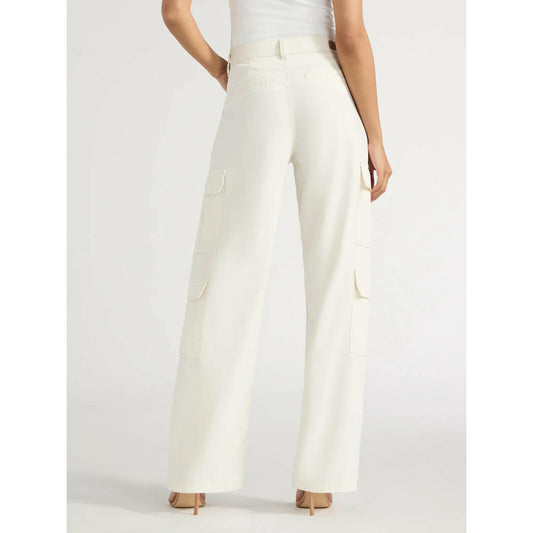 Sofia Jeans Womens Relaxed Straight Super High Rise Pants Whisper White Size 2