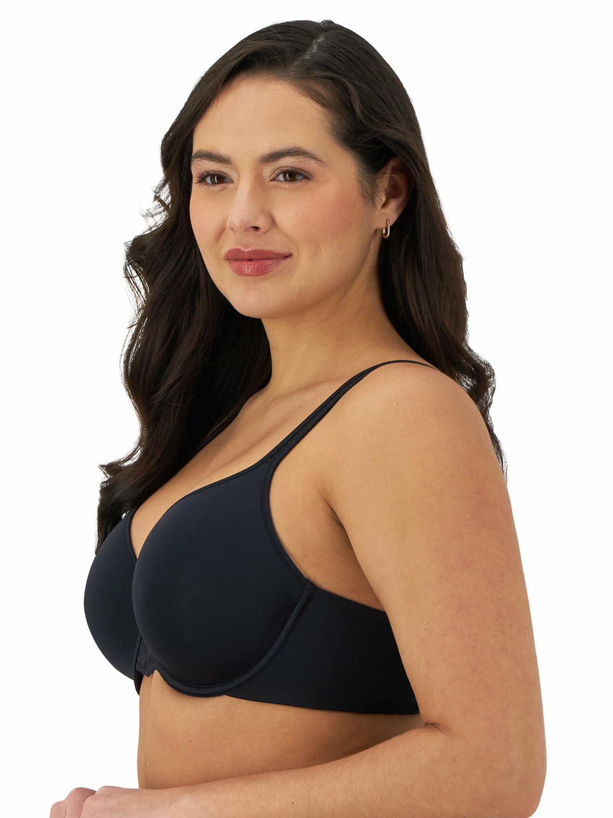 Bali Womens Beautifully You Convertible Underwire T-Shirt Bra Black Size 42C