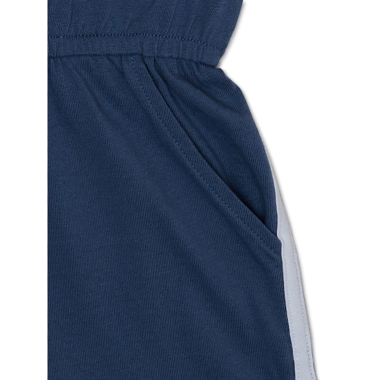 Wonder Nation Girls Sleevless Dolphin Hem Romper Insignia Blue Size M (7-8)