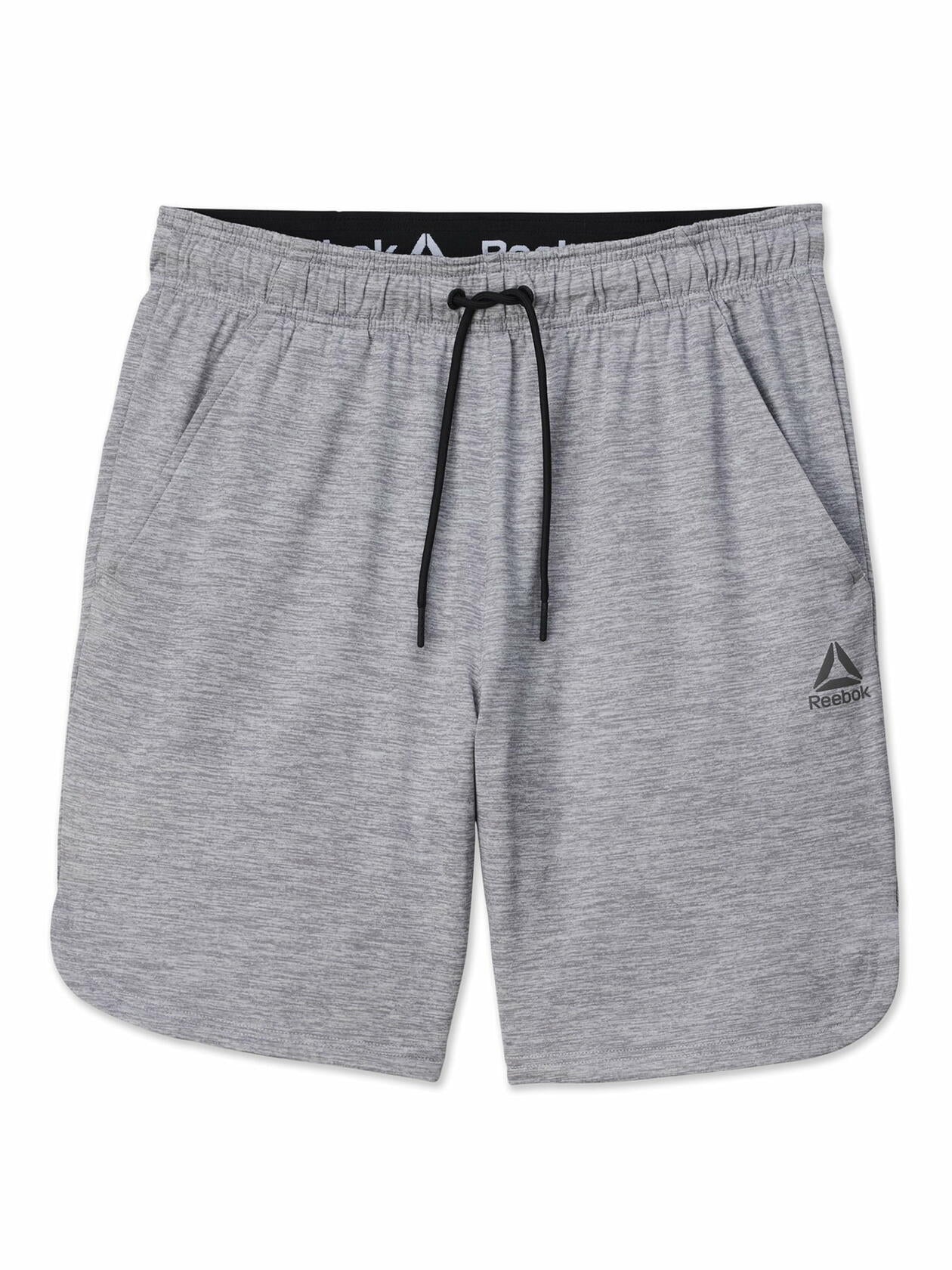 Reebok Mens Performance Knit Delta Shorts Sleet Heather Size XL