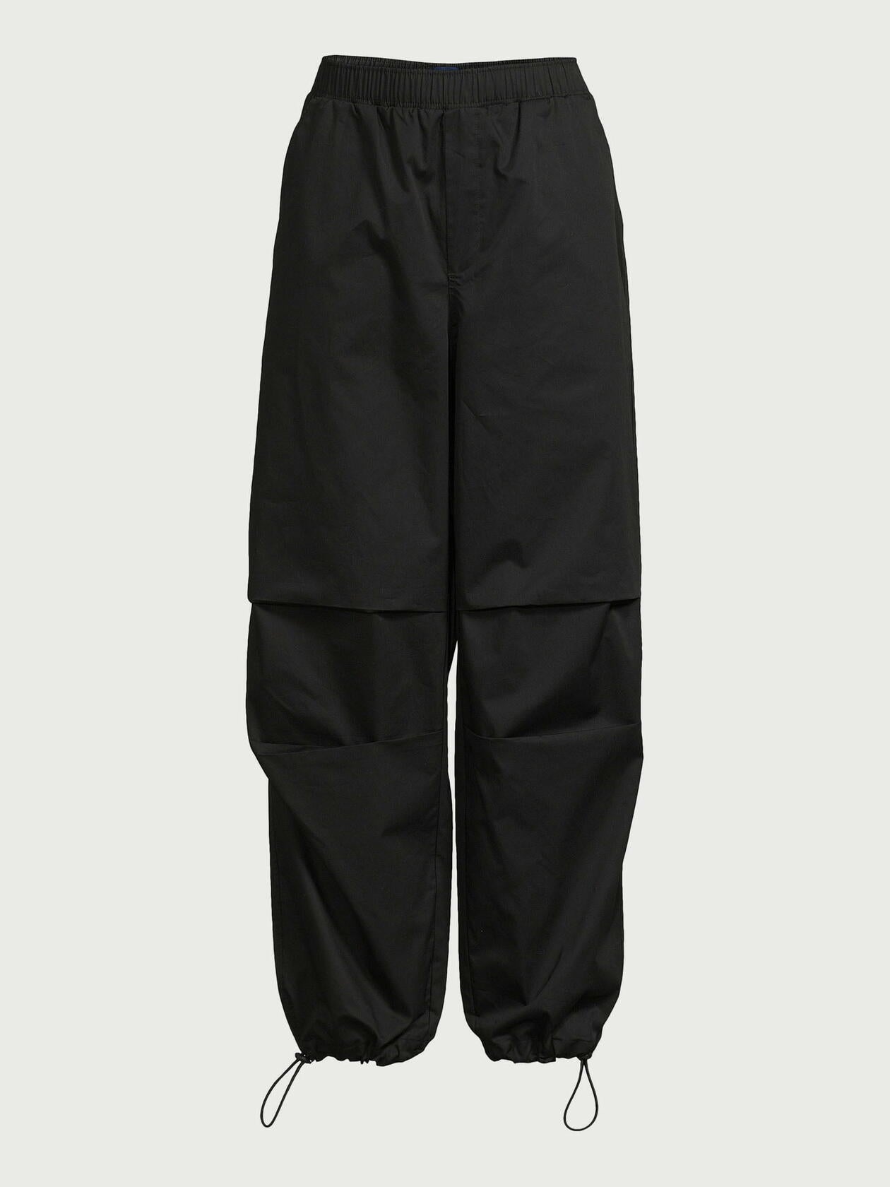 Scoop Womens Cotton Parachute Jogger Pants Black Size M