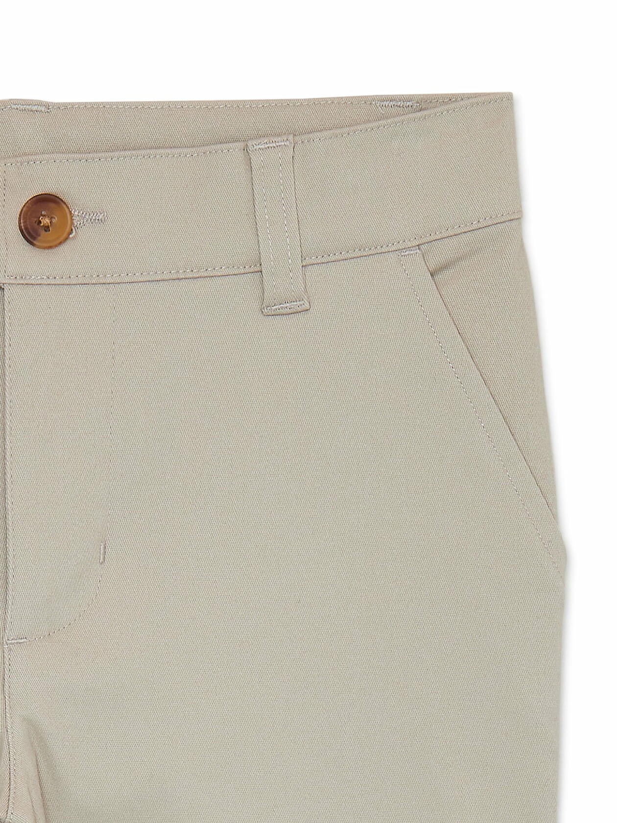Wonder Nation Boys School Uniform Flat Front Pants Warm Beige Size12 Husky