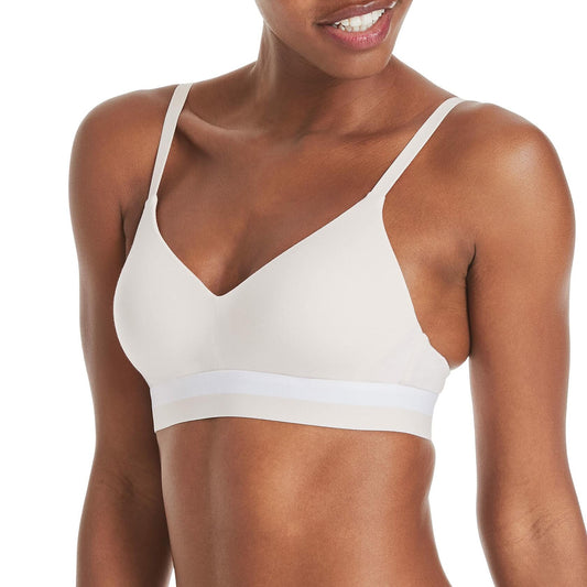 Hanes ComfortFlex Fit Wireless Full-Coverage T-Shirt Bra Light Buff Size S