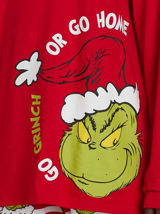 The Grinch who Stole Christmas Matching Family Pajamas - Men, 2X