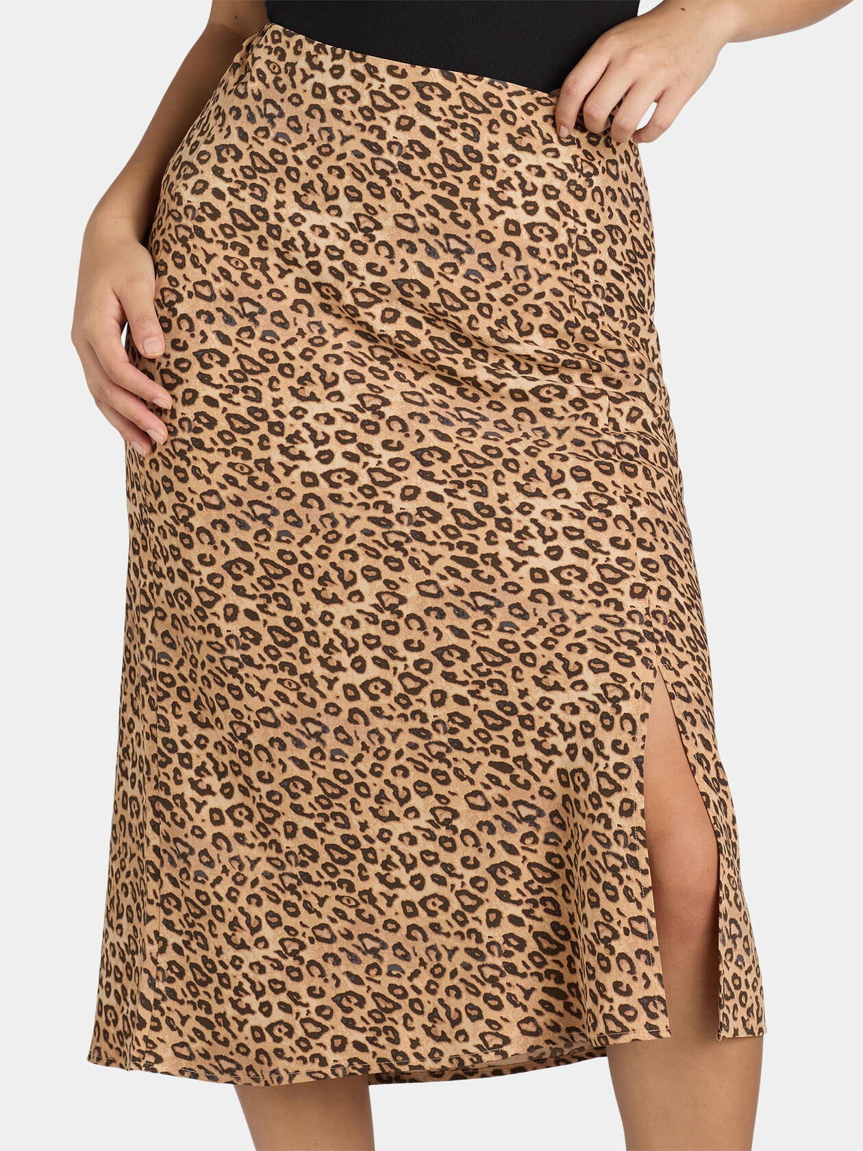 Time and Tru Womens Midi Slip Skirt 2-Pack