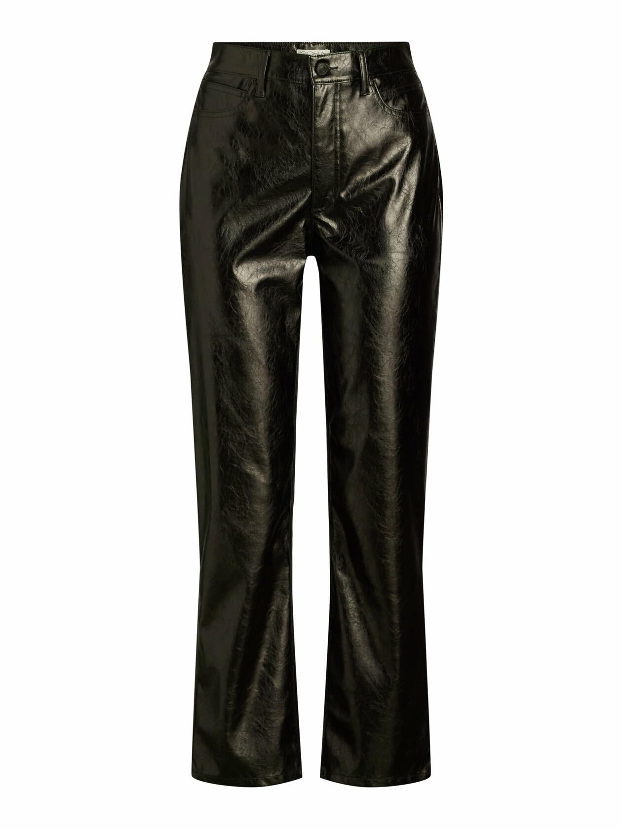 Sofia Jeans Womens Paloma Slim Straight High Rise Crop Pants Black Size 6