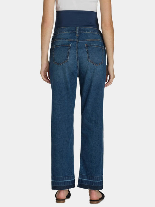Time and Tru Womens Maternity Straight Leg Jeans Medium Wash Size XL (16-18)