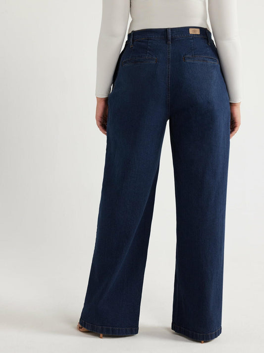 Sofia Jeans Womens Palazzo Super High Rise Seamed Jeans Lucia Sz 24W