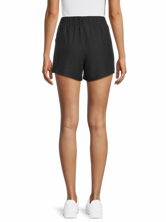 Athletic Works Womens ButterCore Soft Gym Shorts Black Heather Size S (4-6)