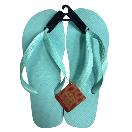 Havaianas Thong Flip Flop Sandals Ice Blue Color Size 11/12M EUR 45/46 New W Tag