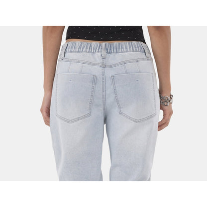 No Boundaries Baggy Wide Leg Jeans Womens Super Light Wash Size XXS (00)
