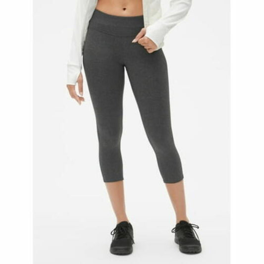 GapFit  Womens Legging Capris Sport Compression Charcoal Gray Size XS
