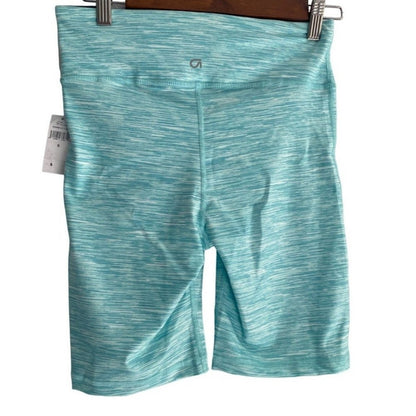 GapFit Womens High Rise Bike Activewear Shorts Pull-On Jade Green Size S