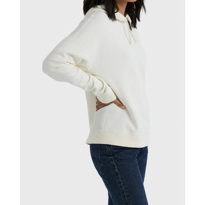 Hanes Womens Originals Garment Dyed Hoodie Fleece Pullover Parchment Size L