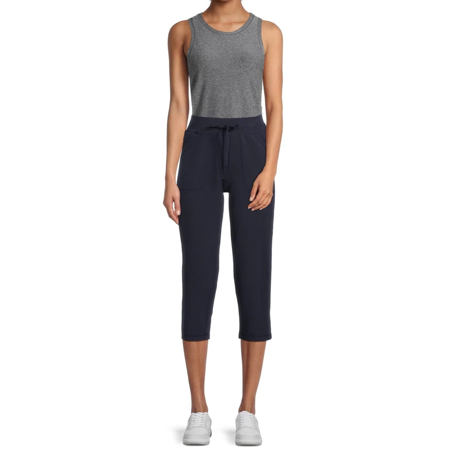 Athletic Works Womens Core Knit Capri Dark Navy Size XL (16-18)