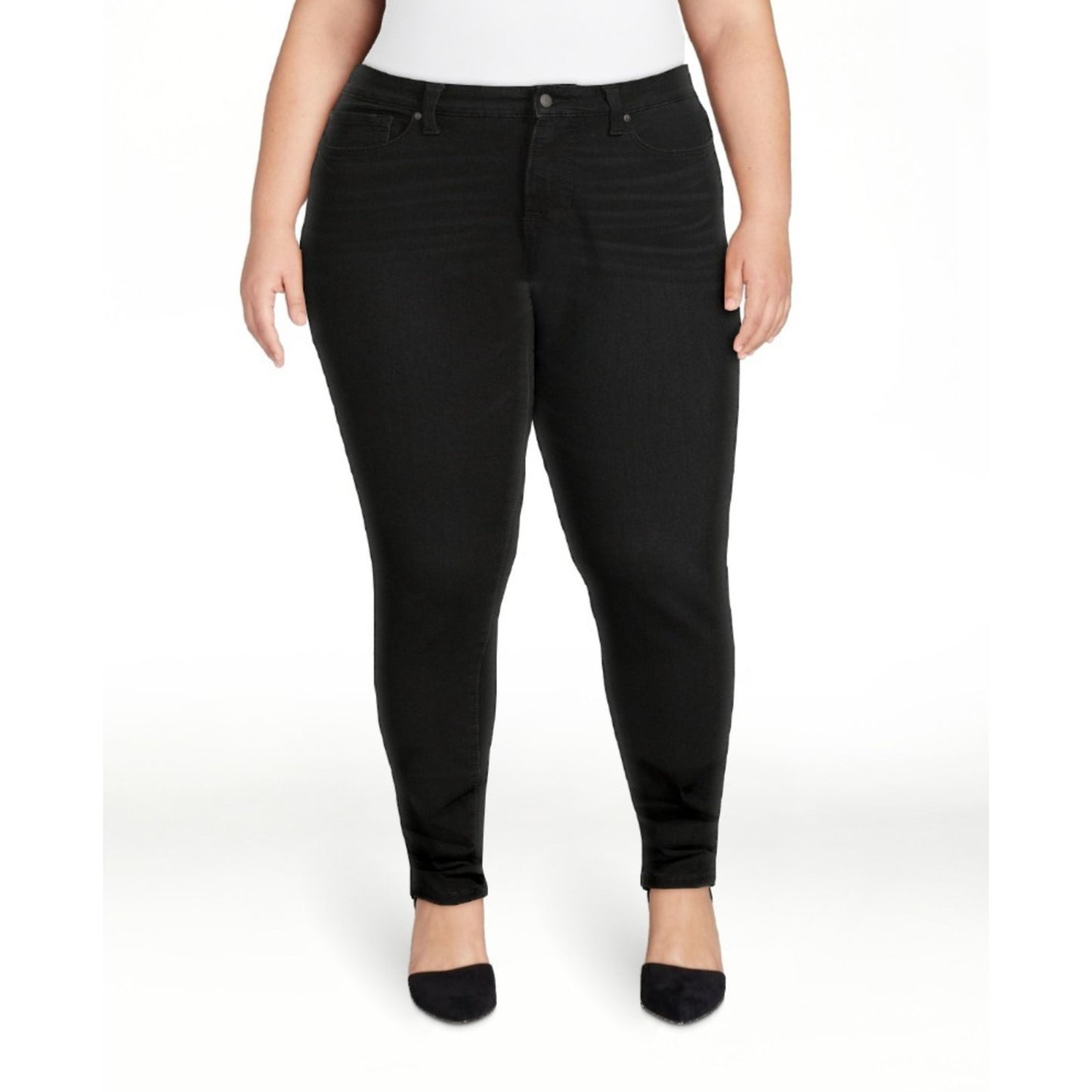 Time and Tru Womens High Rise Curvy Skinny Jeans Medium Wash Denim Plus Size 20