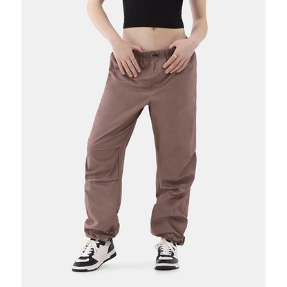 No Boundaries Womens Parachute Pants Mauve Cotton Size XL Relaxed Fit 30” Inseam