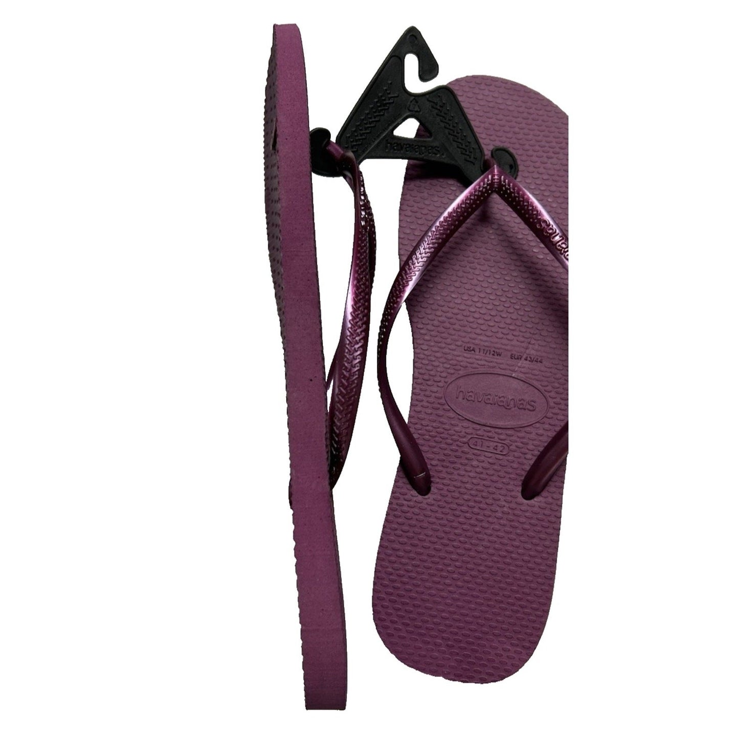 Havaianas Unisex Flip Flop Thong Sandals Slim Purple Açaí Size 11/12W New W/ Tag