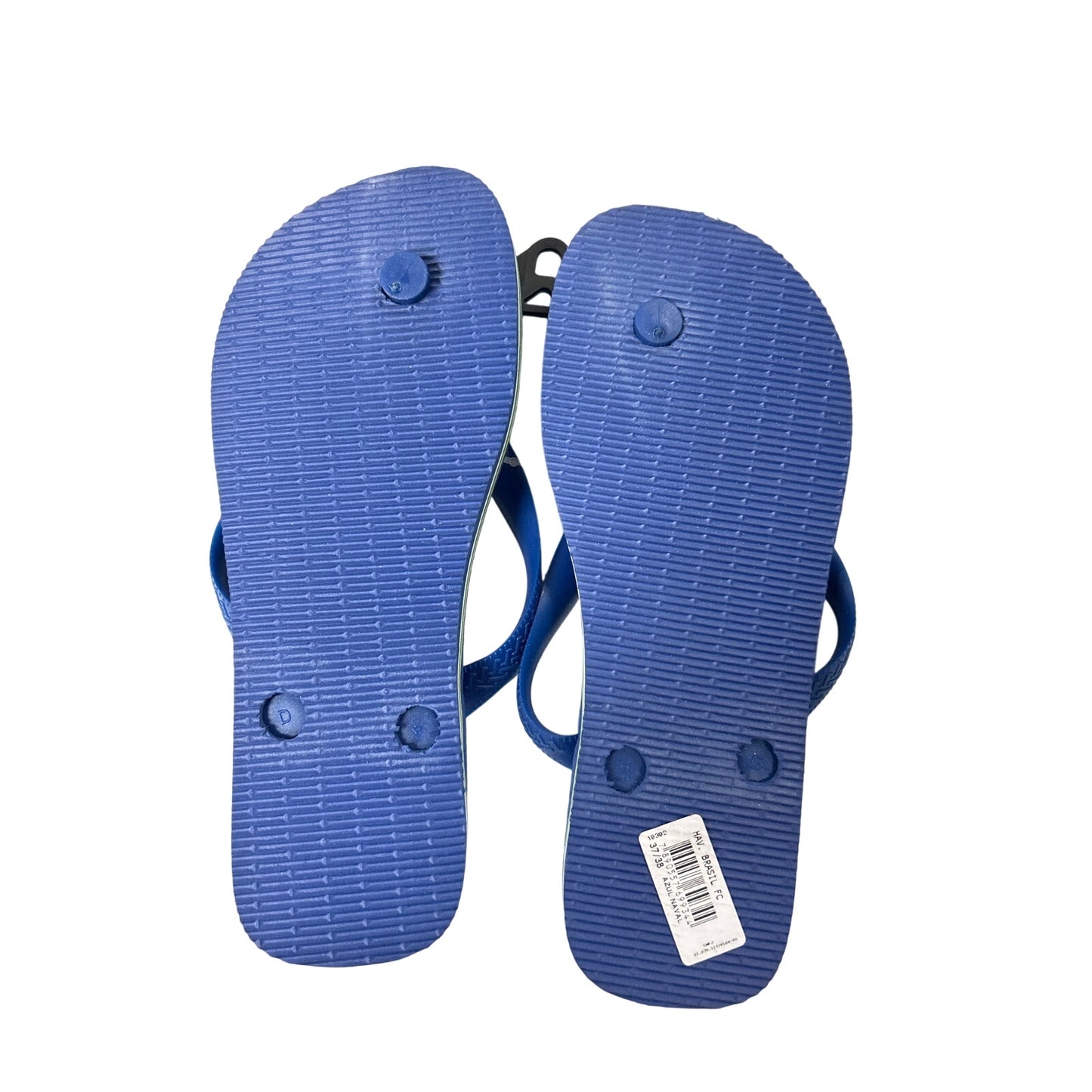 Havaianas Unisex Brazil Flag Top Thong Flip Flops Sandals Blue Size 7/8W -  6/7M