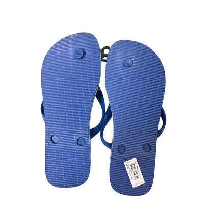 Havaianas Unisex Brazil Flag Top Thong Flip Flops Sandals Blue Size 7/8W -  6/7M