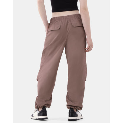 No Boundaries Womens Parachute Pants Mauve Cotton Size XL Relaxed Fit 30” Inseam