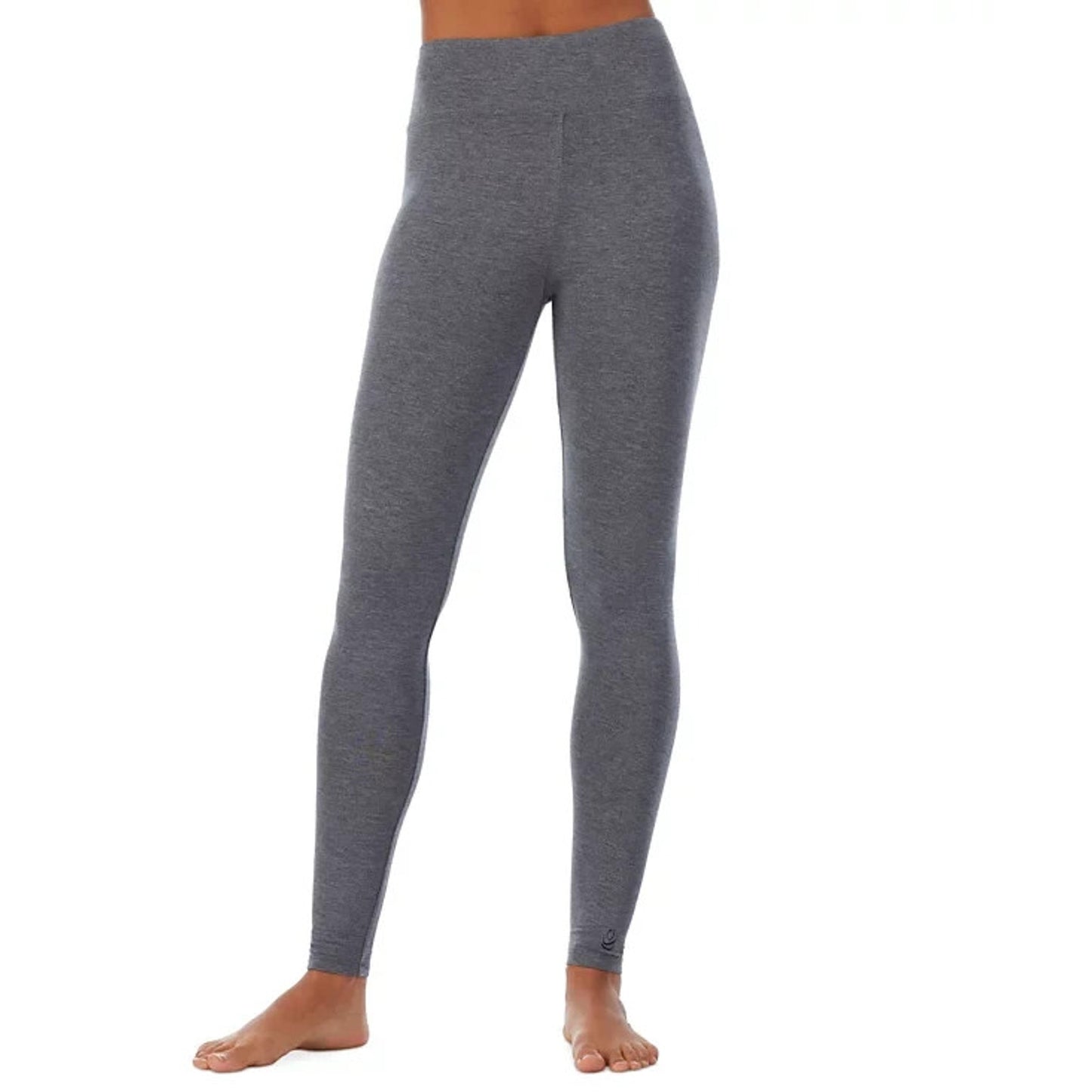 Cuddl Duds Softwear with Stretch High Waist Leggings Charcoal Size M