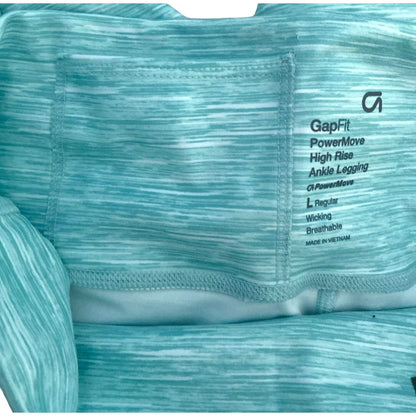 GapFit Womens Jade PowerMove High Rise Leggings Jade Green Size L