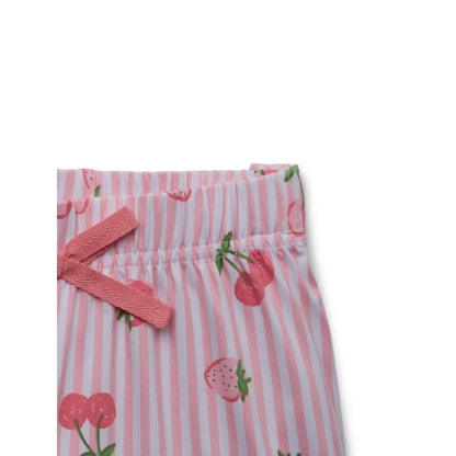 Wonder Nation Girls Set Pajama Size L Pink Fruits Button Sleep Coat Eyemask