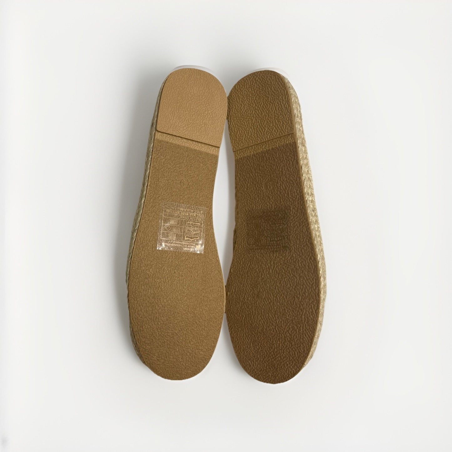 Alexis Bendel Womens Crochet Espadrille Flats Cream Beige Slip-on Size 9
