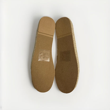Alexis Bendel Womens Crochet Espadrille Flats Cream Beige Slip-on Size 9